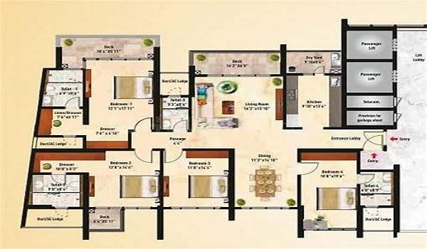 5 BHK Floor Plan Featured Image Of BHK Floor Plan